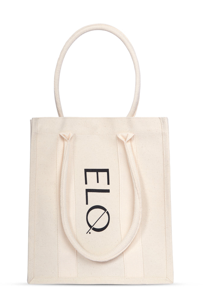 ELQ Utility Canvas Tote Bag in Vanilla