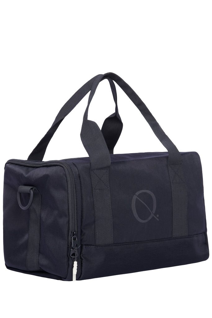 End view of ELQ small black sports bag