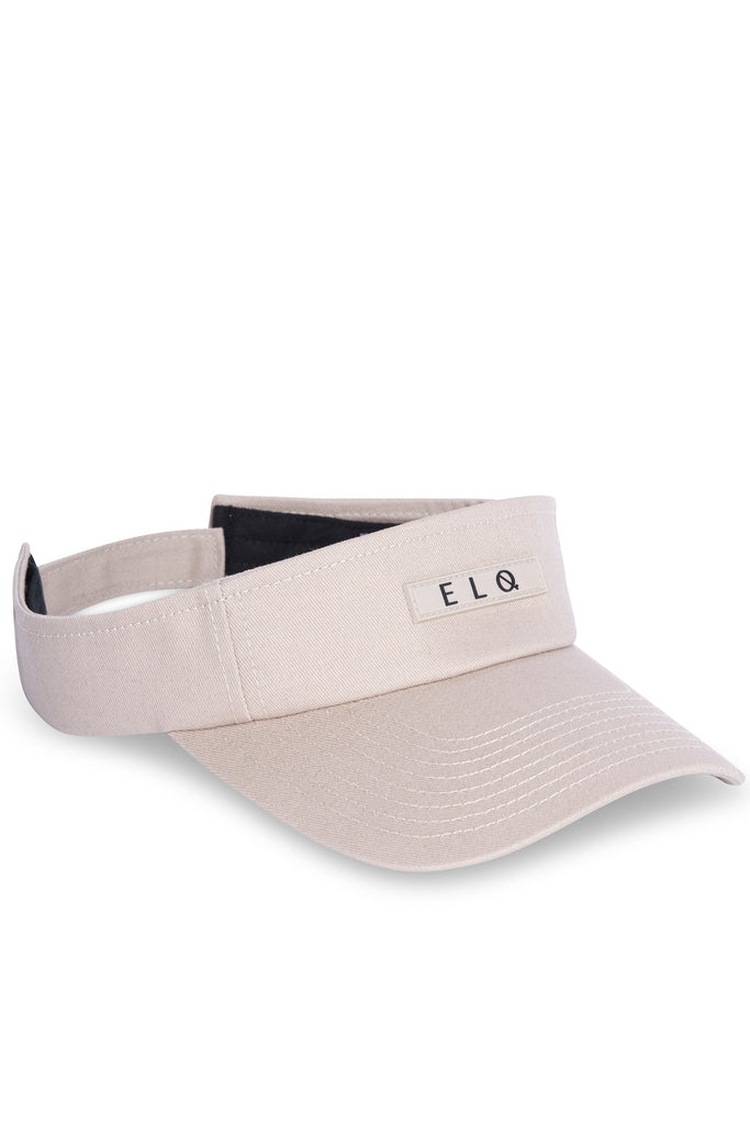 ELQ Active oat beige visor hat