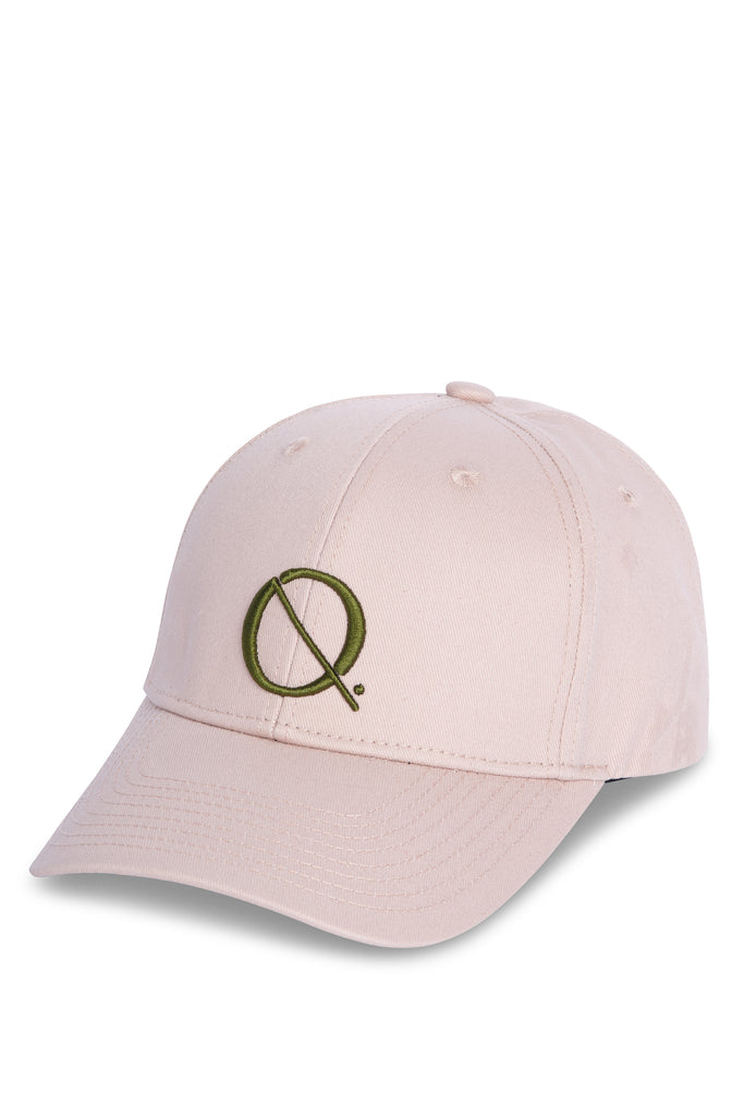 ELQ Active Icon dusty pink cap with khaki embroidered logo